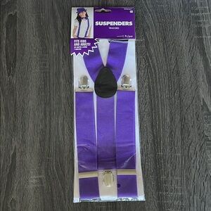 Amscan Vibrant Purple Suspenders